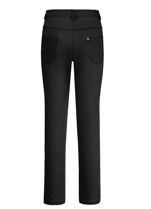 - Jeans mit schöner Stickerei, in Größe 018 bis 052, in Farbe SCHWARZ Ansicht 2