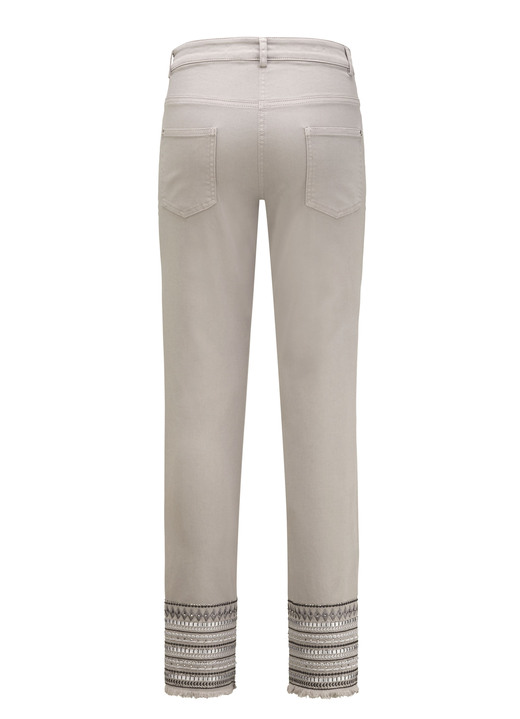 Hosen - Hose mit aufwendiger Stickerei im Ethno-Stil, in Größe 017 bis 050, in Farbe BLAU Ansicht 5