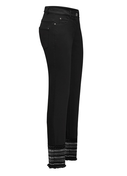 Hosen - Hose mit aufwendiger Stickerei im Ethno-Stil, in Größe 017 bis 050, in Farbe BLAU Ansicht 9