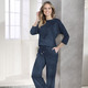 34-Arm - Shirt mit rundem Halsausschnitt – Farbe MARINE – Ansicht 2 34-Arm - Shirt mit rundem Halsausschnitt, in Größe 036 bis 052, in Farbe MARINE – Farbe MARINE – Ansicht 2