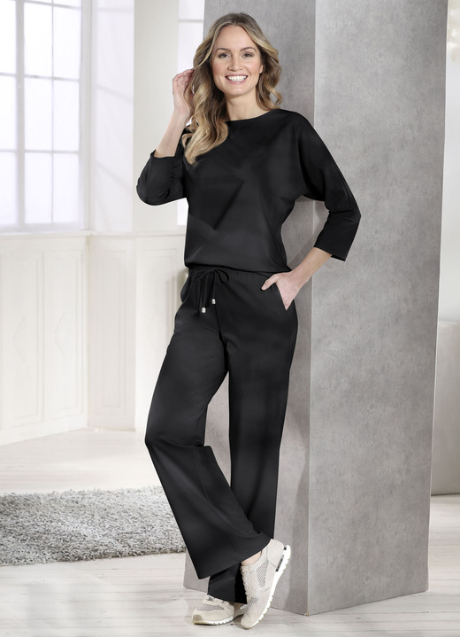 34-Arm - Shirt mit rundem Halsausschnitt, in Größe 036 bis 052, in Farbe MARINE Ansicht 8