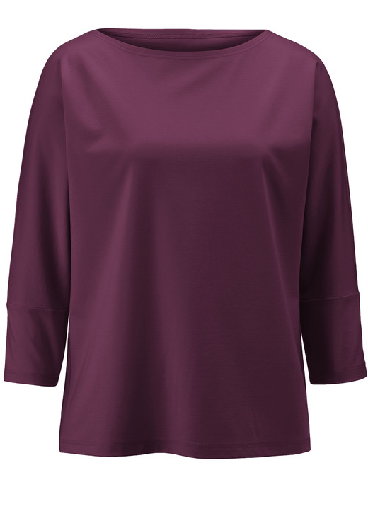 34-Arm - Shirt mit rundem Halsausschnitt, in Größe 036 bis 052, in Farbe MARINE Ansicht 9