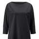 34-Arm - Shirt mit rundem Halsausschnitt – Farbe SCHWARZ – Ansicht 1 34-Arm - Shirt mit rundem Halsausschnitt, in Größe 036 bis 052, in Farbe MARINE – Farbe SCHWARZ – Ansicht 1
