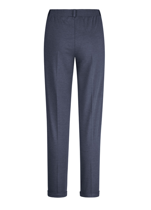 Hosen mit Knopf- und Reißverschluss - Hose mit rückwärtigem Dehnbundeinsatz, in Größe 018 bis 052, in Farbe JEANSBLAU MELIERT Ansicht 8