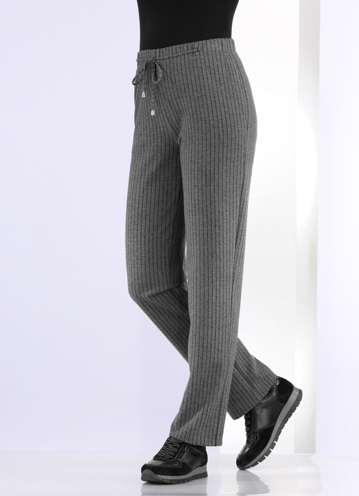 Hosen - Hose im Joggpant-Style, in Größe 018 bis 052, in Farbe CAMEL-SCHWARZ Ansicht 6