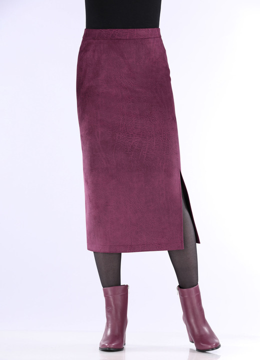 Uni - Rock in gerader Schnittführung, in Größe 018 bis 052, in Farbe CAMEL Ansicht 4