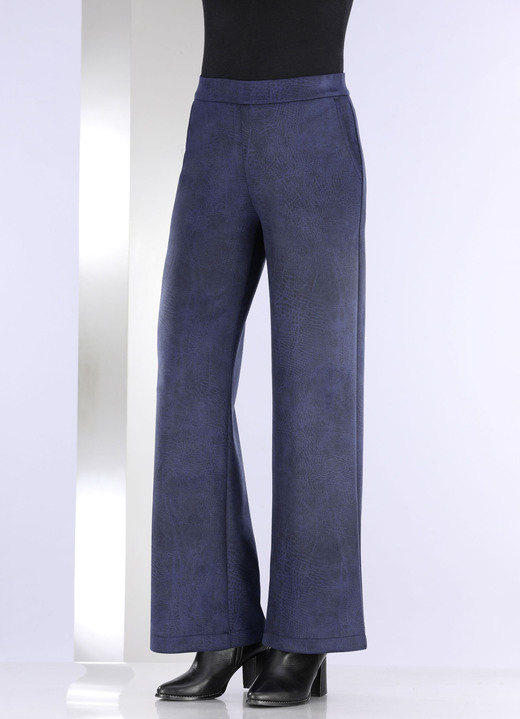 Hosen - Hose in bequemer Weite Ansicht 3 Hosen - Hose in bequemer Weite, in Größe 017 bis 052, in Farbe MARINE Ansicht 3