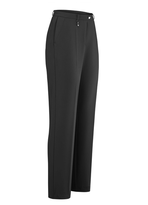 Hosen mit Knopf- und Reißverschluss - Klassische Hose, in Größe 019 bis 096, in Farbe SCHWARZ Ansicht 1