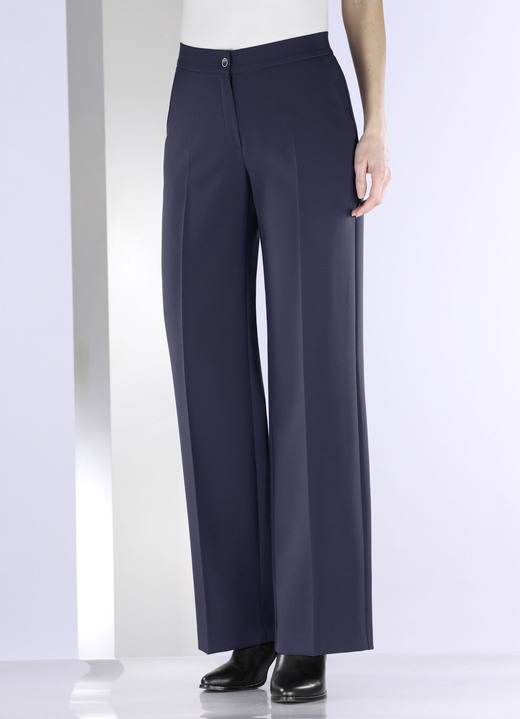 Hosen mit Knopf- und Reißverschluss - Hose in bequemer Weite, in Größe 018 bis 052, in Farbe ROYALBLAU Ansicht 6