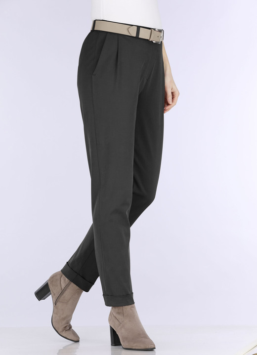 Hosen - Knöchellange Hose in Schlupfform, in Größe 018 bis 052, in Farbe MARINE Ansicht 14