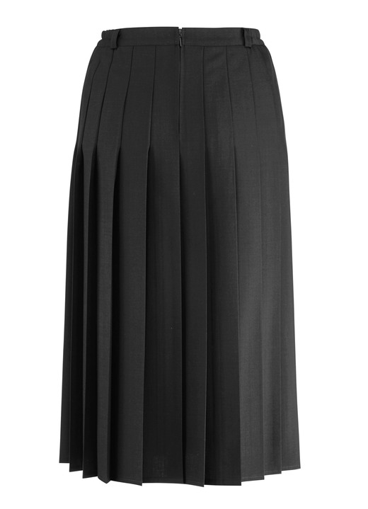 Gemustert - Rock mit figurgünstigen Rundumfalten Ansicht 9 Gemustert - Rock mit figurgünstigen Rundumfalten, in Größe 019 bis 054, in Farbe MARINE Ansicht 9