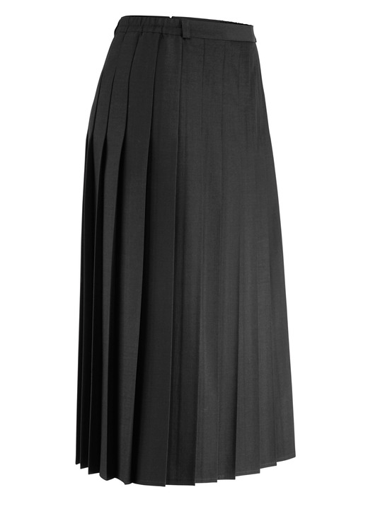 Gemustert - Rock mit figurgünstigen Rundumfalten Ansicht 8 Gemustert - Rock mit figurgünstigen Rundumfalten, in Größe 019 bis 054, in Farbe MARINE Ansicht 8