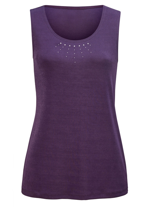 Langarm - Hinreißendes Twin-Set, in Größe 038 bis 056, in Farbe VIOLETT Ansicht 3