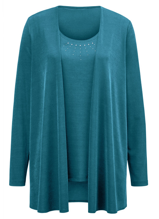 Langarm - Hinreißendes Twin-Set, in Größe 038 bis 056, in Farbe ROYALBLAU Ansicht 16