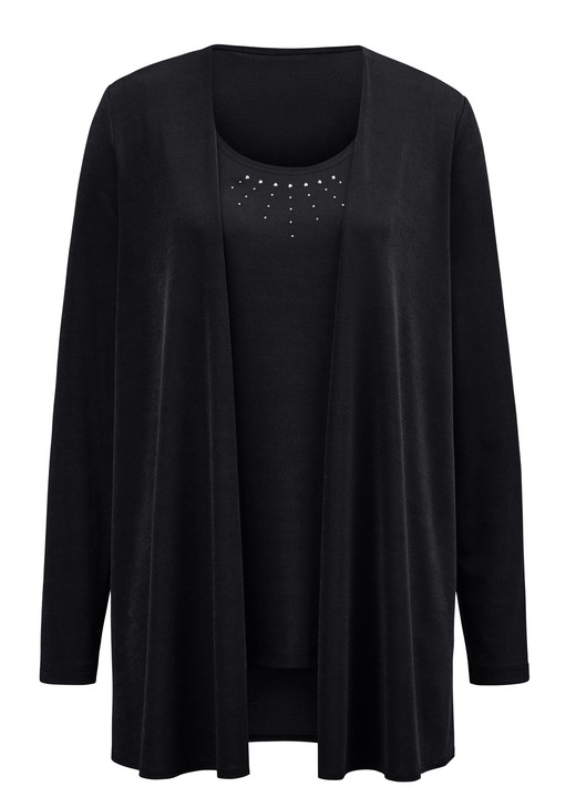 Langarm - Hinreißendes Twin-Set, in Größe 038 bis 056, in Farbe ROYALBLAU Ansicht 11