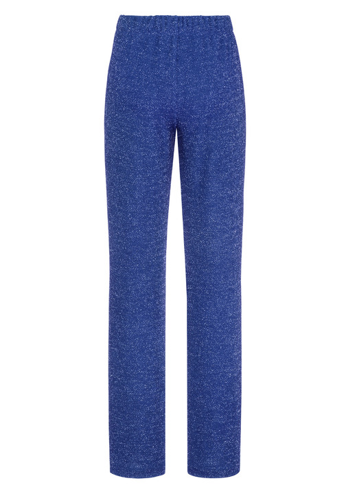 Hosen - Hose mit edel funkelndem Glanzgarn Ansicht 2 Hosen - Hose mit edel funkelndem Glanzgarn, in Größe 017 bis 052, in Farbe ROYALBLAU Ansicht 2