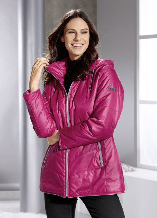 Winterjacken - Jacke mit Reißverschlusstaschen, in Größe 038 bis 054, in Farbe PINK Ansicht 4