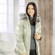 Winterjacken - Jacke mit abnehmbarer Kapuze, in Größe 036 bis 054, in Farbe CAPPUCCINO – Farbe LINDGRÜN – Ansicht 3