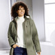 Kurz - Funktionsjacke mit fester Kapuze – Farbe HELLOLIV – Ansicht 3 Kurz - Funktionsjacke mit fester Kapuze, in Größe 038 bis 052, in Farbe HELLOLIV – Farbe HELLOLIV – Ansicht 3