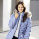 Damenmode - Funktionsjacke mit geklebten Kammern – Farbe BLEU – Ansicht 3 Damenmode - Funktionsjacke mit geklebten Kammern, in Größe 034 bis 052, in Farbe BLEU – Farbe BLEU – Ansicht 3