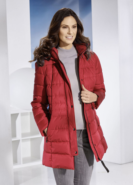 Kurz - Funktionsjacke mit abnehmbarer Kapuze, in Größe 018 bis 052, in Farbe INDIGOBLAU Ansicht 3