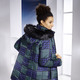 Winterjacken - Jacke mit Hahnentritt-Dessin – Farbe GRÜN-BLAU-SCHWARZ – Ansicht 4 Winterjacken - Jacke mit Hahnentritt-Dessin, in Größe 036 bis 054, in Farbe GRÜN-BLAU-SCHWARZ – Farbe GRÜN-BLAU-SCHWARZ – Ansicht 4