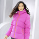 Winterjacken - Jacke mit Windfangärmeln – Farbe NEONPINK – Ansicht 1 Winterjacken - Jacke mit Windfangärmeln, in Größe 034 bis 048, in Farbe HELLGRAU – Farbe NEONPINK – Ansicht 1