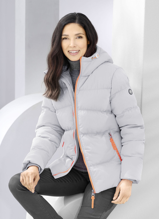 Winterjacken - Jacke mit Windfangärmeln Ansicht 3 Winterjacken - Jacke mit Windfangärmeln, in Größe 034 bis 048, in Farbe NEONPINK Ansicht 3