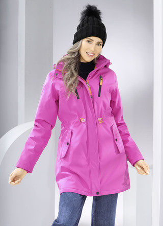 Longjacke aus Softshell