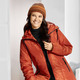Winterjacken - Longjacke mit umschlagbarem Regenschild – Farbe KÜRBIS – Ansicht 3 Winterjacken - Longjacke mit umschlagbarem Regenschild, in Größe 036 bis 052, in Farbe KÜRBIS – Farbe KÜRBIS – Ansicht 3