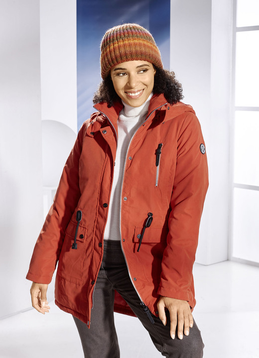 Winterjacken - Longjacke mit 2-Wege-Reißverschluss Ansicht 3 Winterjacken - Longjacke mit 2-Wege-Reißverschluss, in Größe 036 bis 052, in Farbe KÜRBIS Ansicht 3