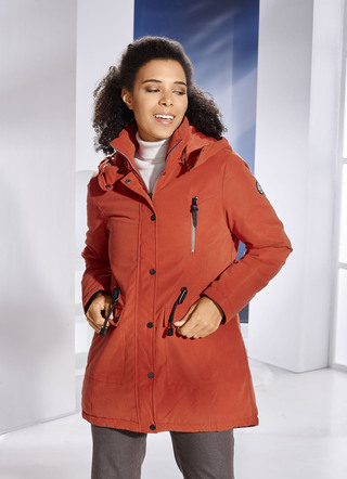 Longjacke mit 2-Wege-Reißverschluss