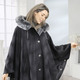Wolljacken - Cape mit Knopfleiste – Farbe ANTHRAZIT – Ansicht 2 Wolljacken - Cape mit Knopfleiste, in Größe 038 bis 060, in Farbe ANTHRAZIT – Farbe ANTHRAZIT – Ansicht 2