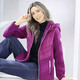 Winterjacken - Jacke im Materialmix – Farbe ZYKLAM – Ansicht 3 Winterjacken - Jacke im Materialmix, in Größe 034 bis 050, in Farbe ZYKLAM – Farbe ZYKLAM – Ansicht 3