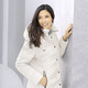 Damenmode - Funktionsjacke mit Längssteppung seitlich – Farbe CREME – Ansicht 2 Damenmode - Funktionsjacke mit Längssteppung seitlich, in Größe 036 bis 054, in Farbe CREME – Farbe CREME – Ansicht 2