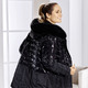 Winterjacken - Jacke im angesagten Materialmix – Farbe SCHWARZ – Ansicht 3 Winterjacken - Jacke im angesagten Materialmix, in Größe 034 bis 052, in Farbe SCHWARZ – Farbe SCHWARZ – Ansicht 3