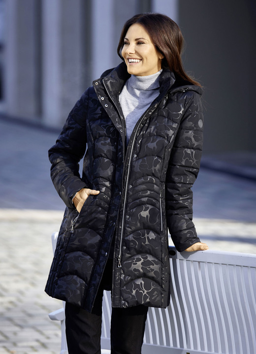 Lang - Funktions-Kurzmantel mit hohem Tragekomfort, in Größe 038 bis 056, in Farbe SCHWARZ Ansicht 2