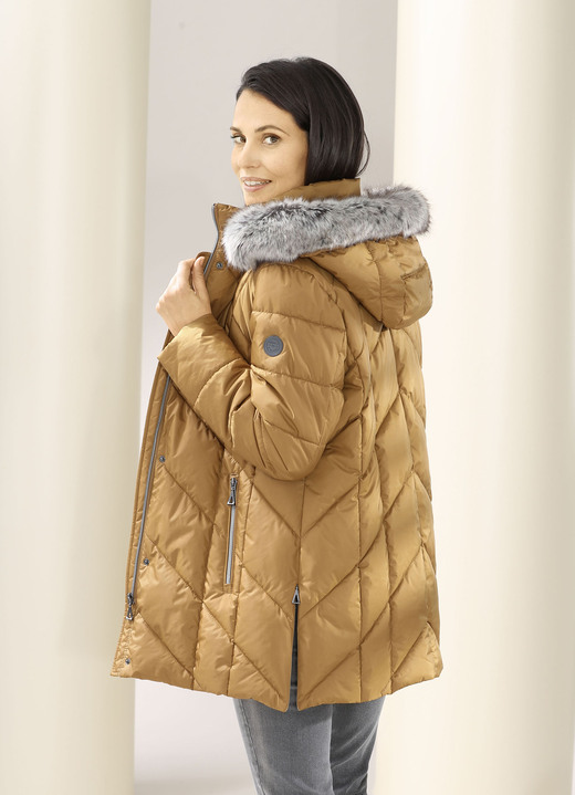 Winterjacken - Jacke mit abnehmbarem Kunstpelz-Besatz Ansicht 5 Winterjacken - Jacke mit abnehmbarem Kunstpelz-Besatz, in Größe 036 bis 054, in Farbe KARAMELL Ansicht 5