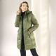 Wintermäntel - Kurzmantel mit 2-Wege-Reißverschluss – Farbe KHAKI – Ansicht 3 Wintermäntel - Kurzmantel mit 2-Wege-Reißverschluss, in Größe 036 bis 052, in Farbe KHAKI – Farbe KHAKI – Ansicht 3