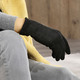 Handschuhe - Handschuh mit edel funkelnden Glitzer-Applikationen, in Farbe SCHWARZ – Farbe SCHWARZ – Ansicht 4