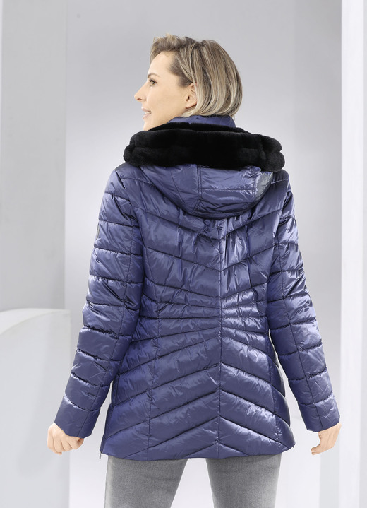 Winterjacken - Jacke aus recycelten Fasern Ansicht 3 Winterjacken - Jacke aus recycelten Fasern, in Größe 034 bis 052, in Farbe SAPHIRBLAU Ansicht 3