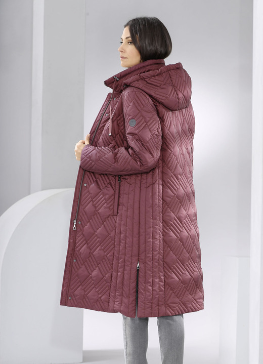 - Mantel mit interessantem Stepp, in Größe 036 bis 054, in Farbe KASTANIE Ansicht 4