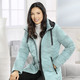 Kurz - Jacke aus recycelten Fasern – Farbe HELLTÜRKIS – Ansicht 3 Kurz - Jacke aus recycelten Fasern, in Größe 036 bis 052, in Farbe HELLTÜRKIS – Farbe HELLTÜRKIS – Ansicht 3