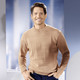 Uni - Pullover mit Strukturdessin in 3 Farben – Farbe CAMEL Uni - Pullover mit Strukturdessin in 3 Farben, in Größe 046 bis 062, in Farbe MARINE