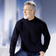 Uni - Pullover mit Strukturdessin in 3 Farben – Farbe MARINE Uni - Pullover mit Strukturdessin in 3 Farben, in Größe 046 bis 062, in Farbe MARINE