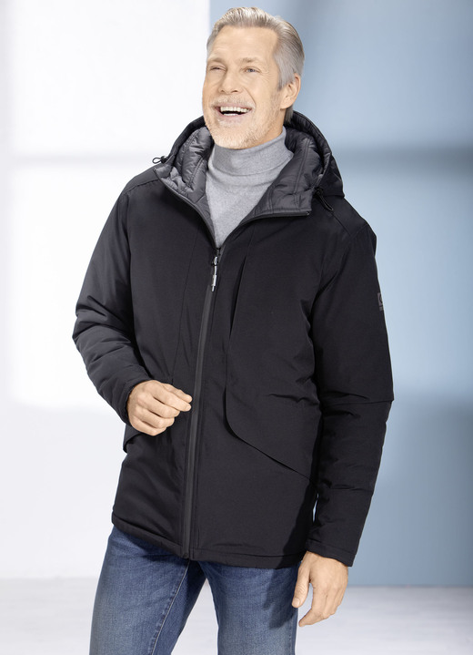 Funktionsjacken - Funktions-Wendejacke von „LPO“ Ansicht 2 Funktionsjacken - Funktions-Wendejacke von „LPO“, in Größe 048 bis 058, in Farbe SCHWARZ-DUNKELGRAU Ansicht 2