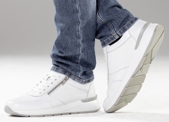 Slipper & Schnürschuhe - GINO GALANTE, klassische Herren-Sneaker, mit Reißverschluss, in Größe 040 bis 046, in Farbe SCHWARZ Ansicht 9