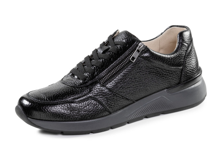Slipper & Schnürschuhe - GINO GALANTE, klassische Herren-Sneaker, mit Reißverschluss, in Größe 040 bis 046, in Farbe SCHWARZ Ansicht 1