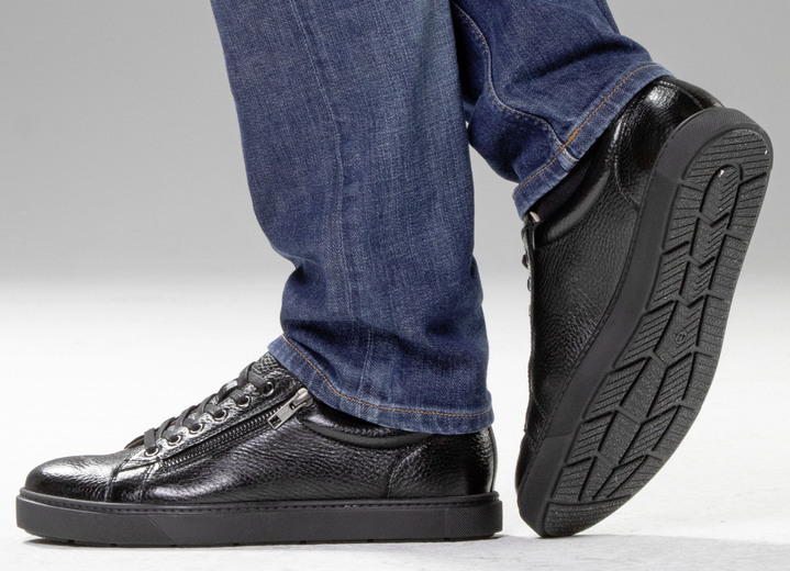 Slipper & Schnürschuhe - GINO GALANTE, klassische Herren-Sneaker, mit herausnehmbarem Fußbett, in Größe 040 bis 046, in Farbe WEISS Ansicht 9