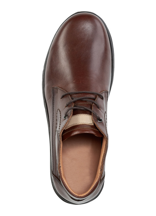 Stiefeletten - Schnür-Boots aus schattiertem Rind-Nappaleder, in Größe 040 bis 046, in Farbe SCHWARZ Ansicht 5